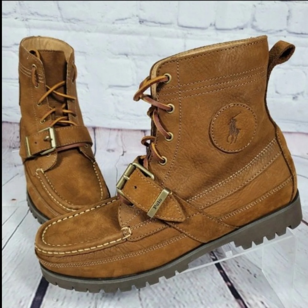 Classic Authentic Men’s Ralph Lauren Polo Ranger Boots, Sz 9.5 NWOT - Picture 2 of 8